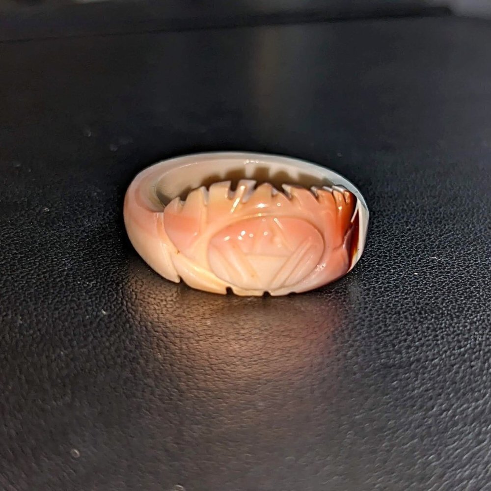 Hand-Carved Sea Shell Ring - Picture 13 of 13